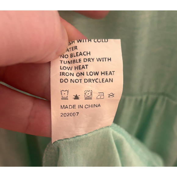 Patpat Size Large Sleeveless Tiered Maxi Sundress Mint Green Heathered Summer - Picture 5 of 7